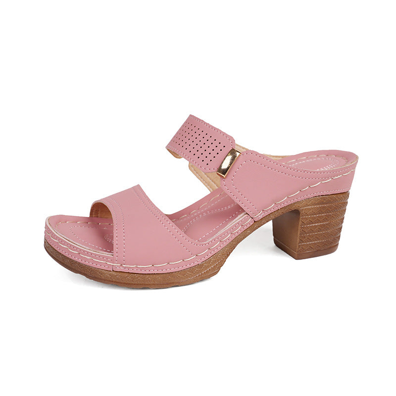 Dame Plateau-Sandaler med elegant rem og komfortabelt fodseng Stilla