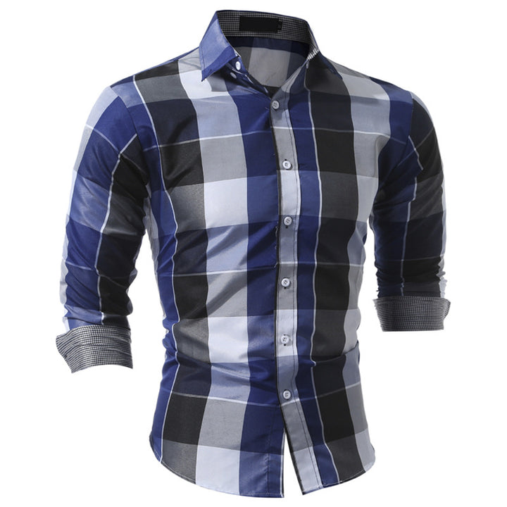 Herrer Ternet Slim-Fit Skjorte med moderne accenter Stilla