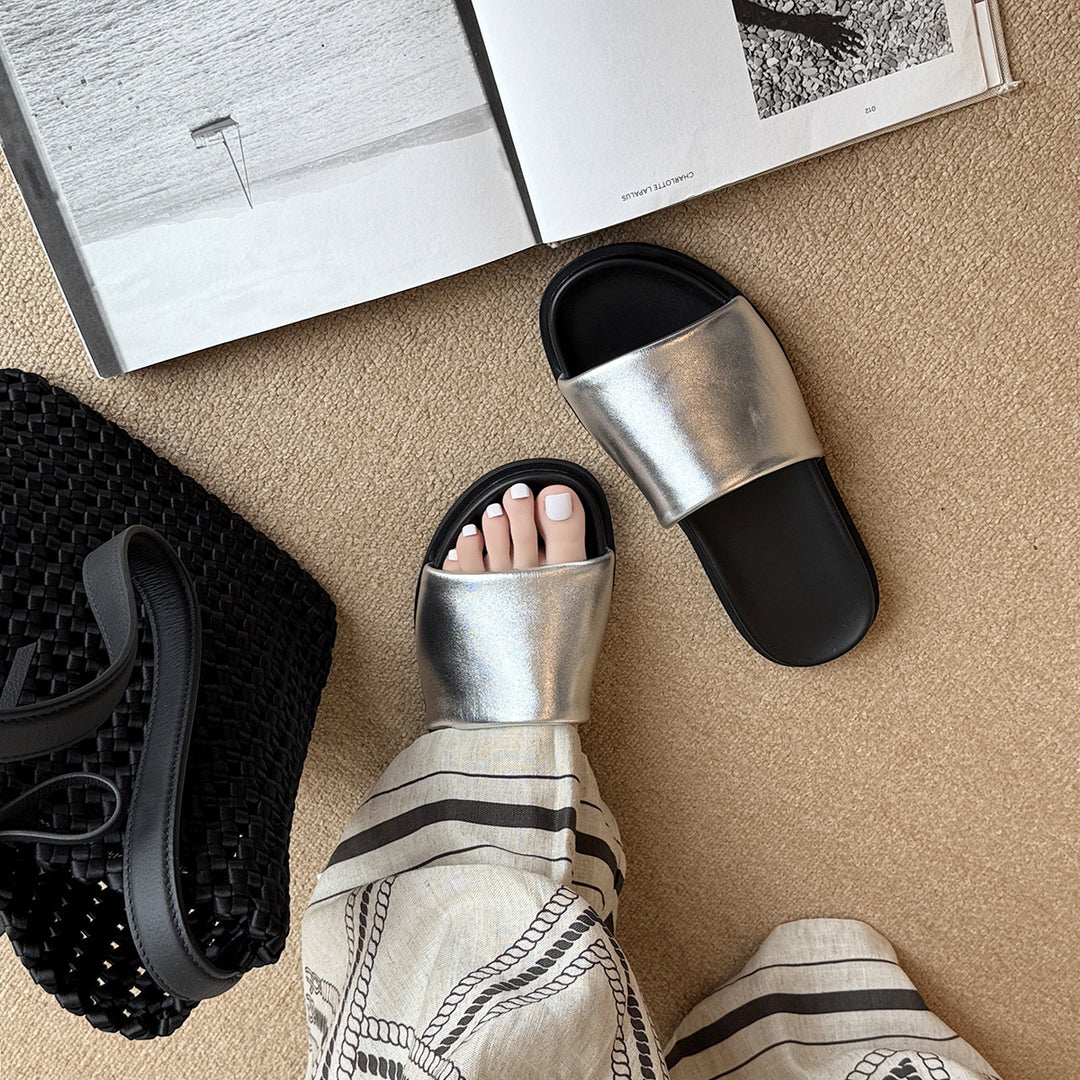 Femme Casual Slide Sandaler med polstret sål Stilla