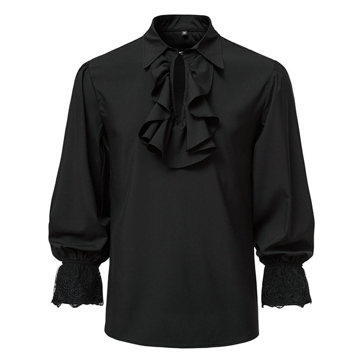 Femme Elegante Rynkebluse med Spidsedetaljer Stilla