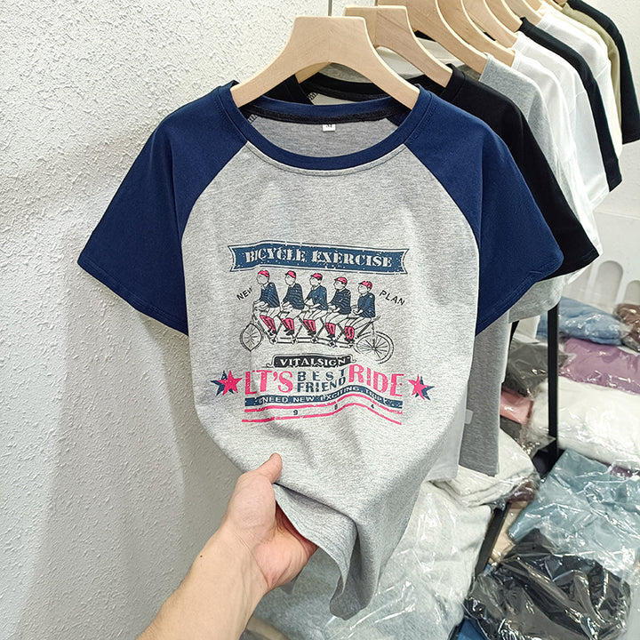 Femme Relaxed Fit Graphic Baseball Tee Stilla