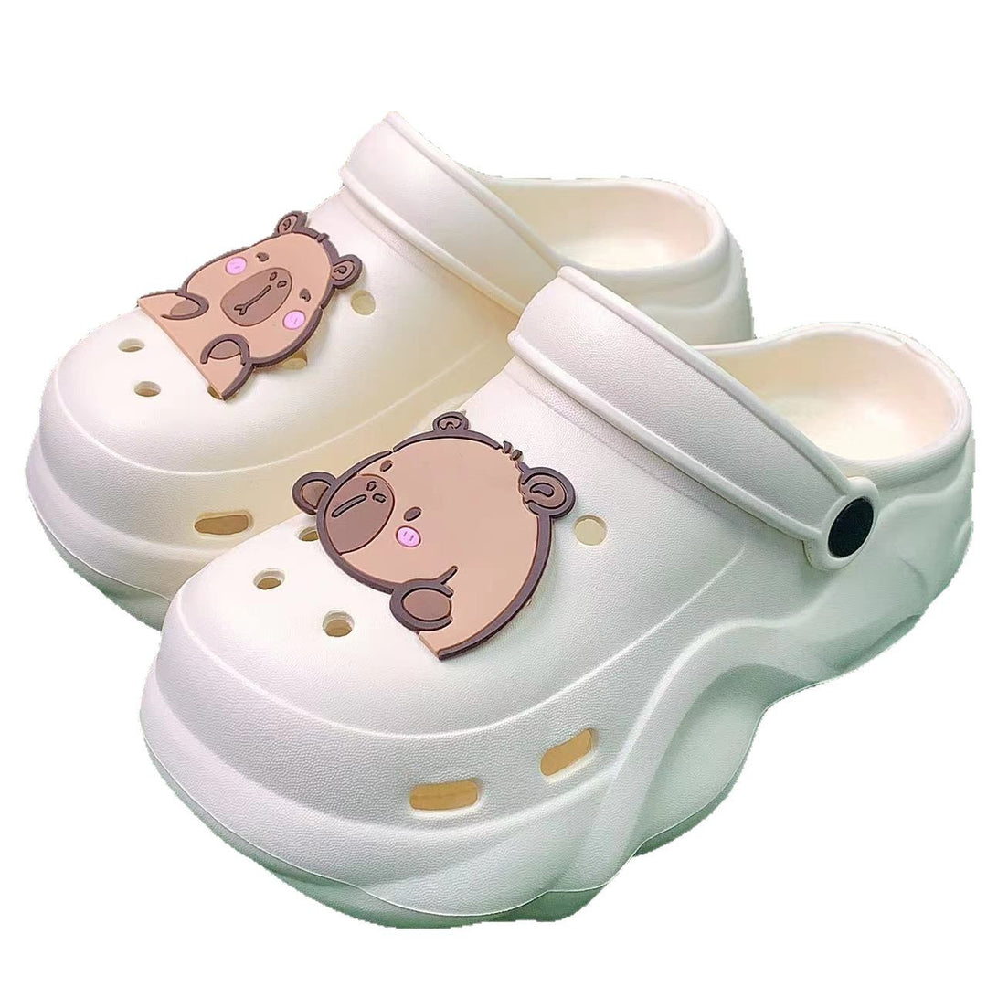 Unisex clogs med sødt bjørn motiv Stilla