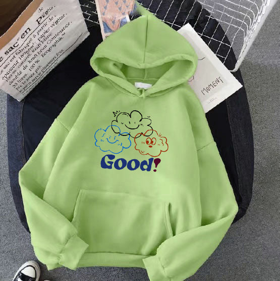 Kvendes hoodie med legende sky design Skovae