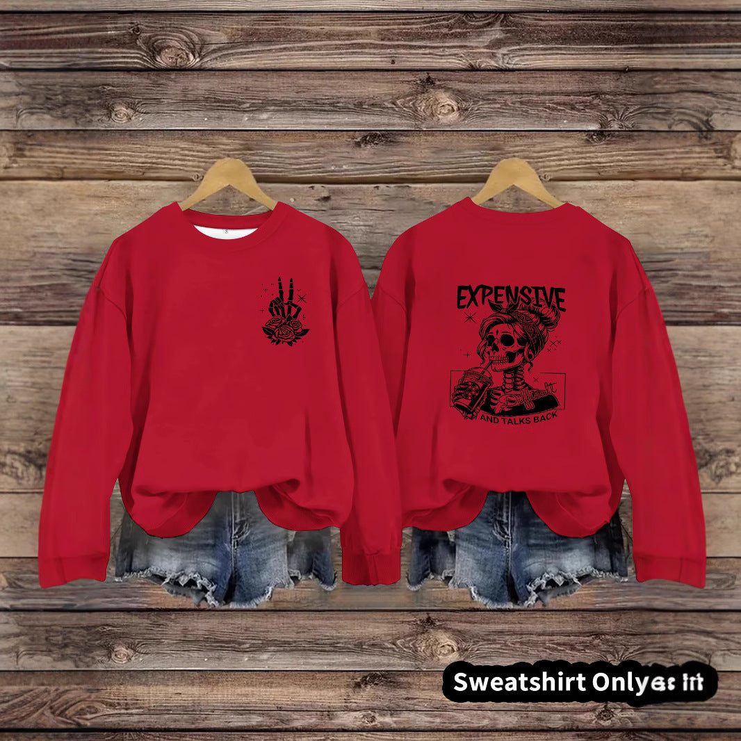 Kvinders sweatshirts med kreativt design og afslappet pasform Stilla