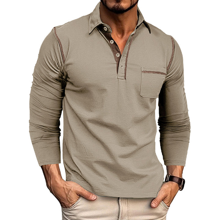 Herrer polo skjorte med praktisk brystlomme og sportsligt design Stilla