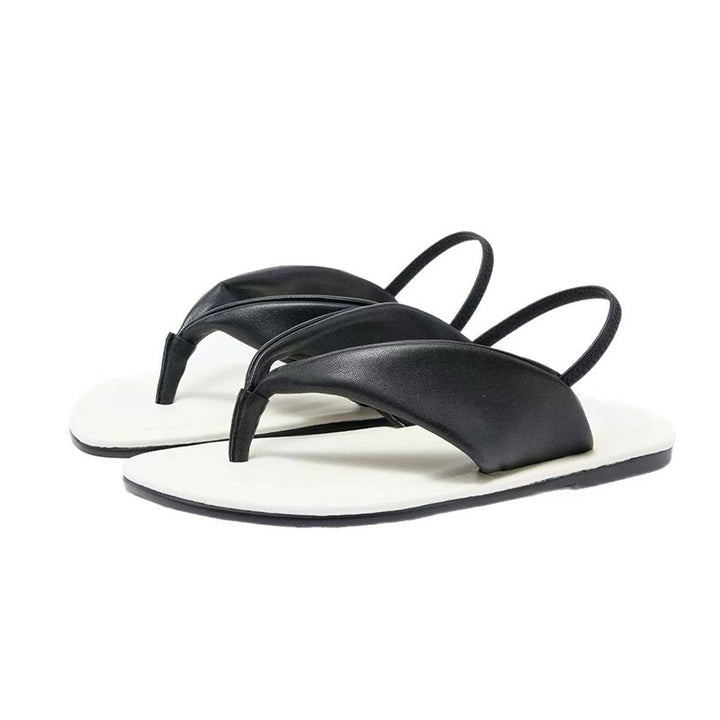 Dame Minimalistiske Tåseparator Sandaler med Justerbare Stropper Stilla