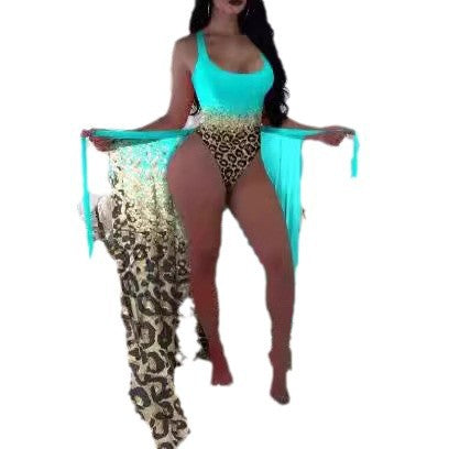 Dame badedragt med flot kaftan Skovae