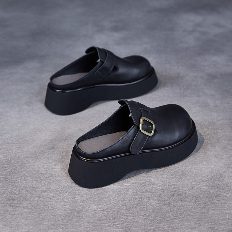 Dame Chunky Slide Clogs med dekorative spænder Stilla