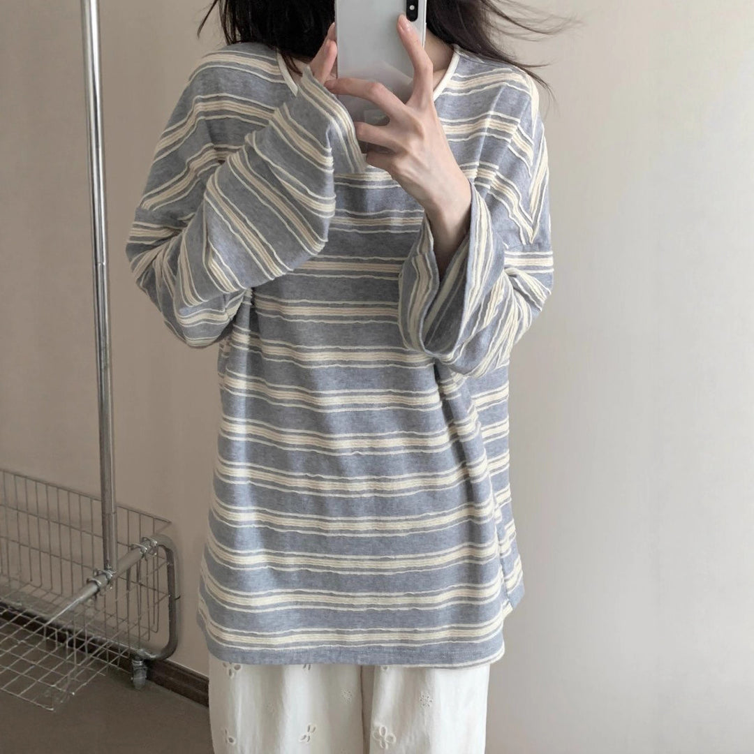 Kvinders afslappede langærmet skjorte med elegant lagdelt look Stilla