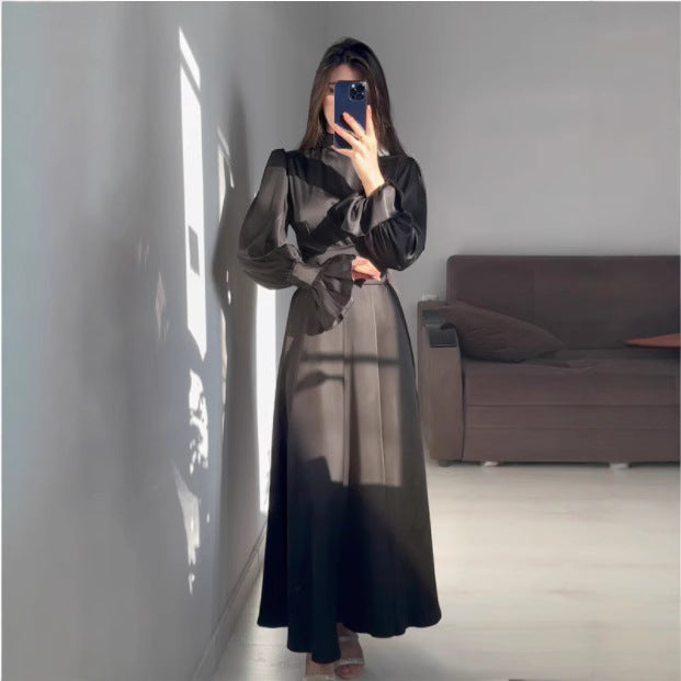 Kvinders maxikjole med brede ærmer og sofistikeret snit Stilla
