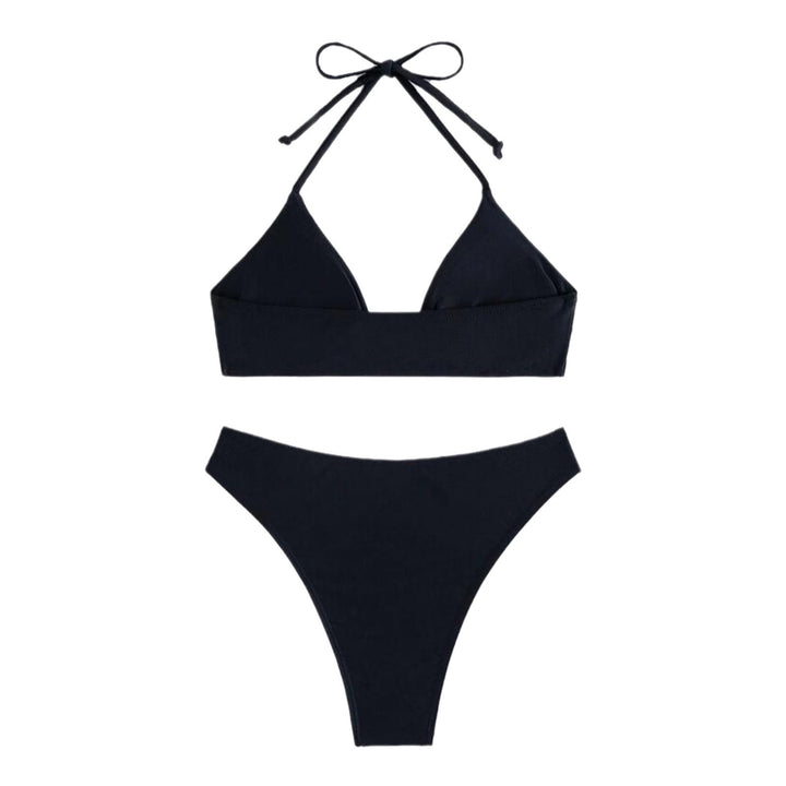 Dame bikini-sæt med raffinerede accent-detaljer og høj benudskæring Stilla