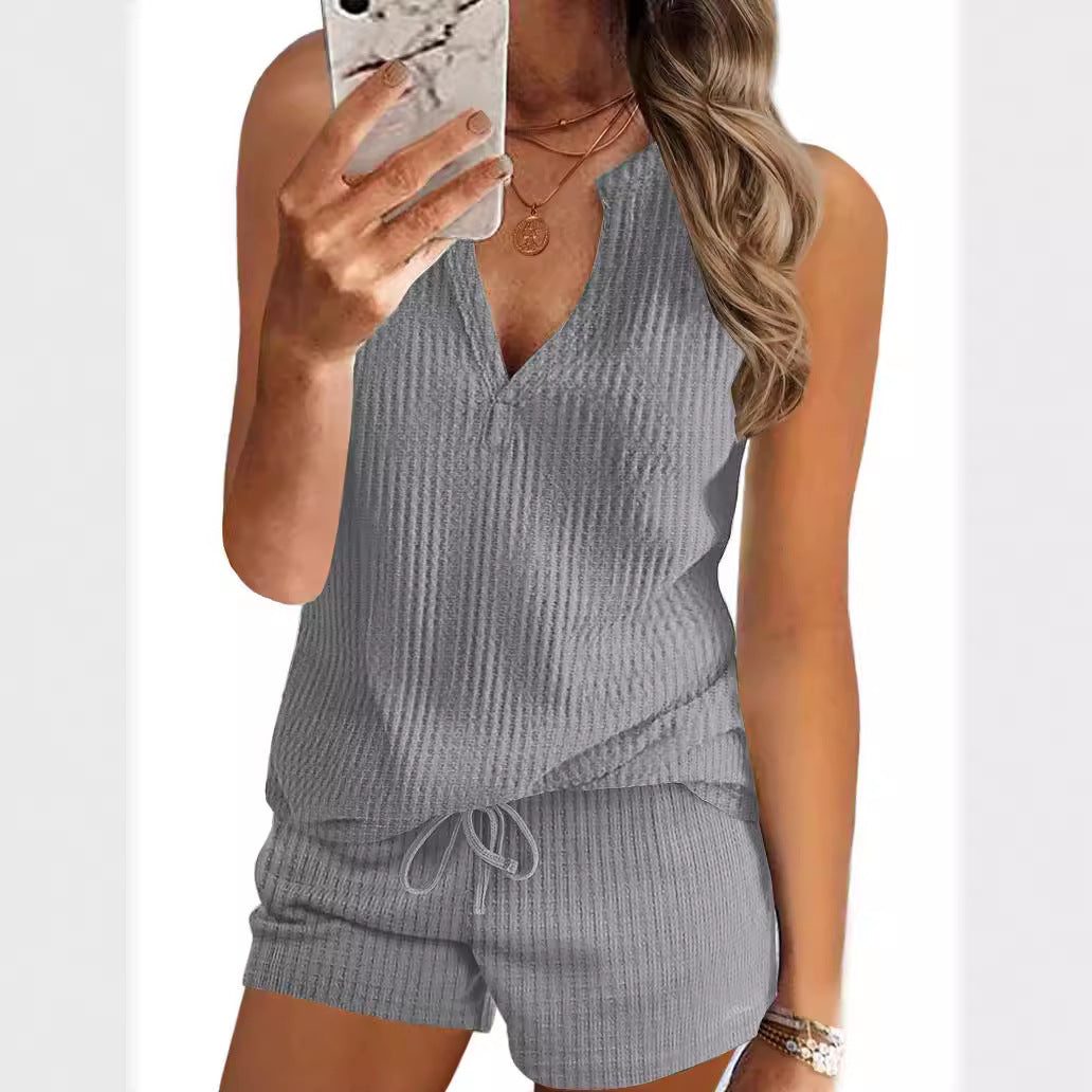 Dame Sporty Tanktop med shorts i åndbart materiale Stiila