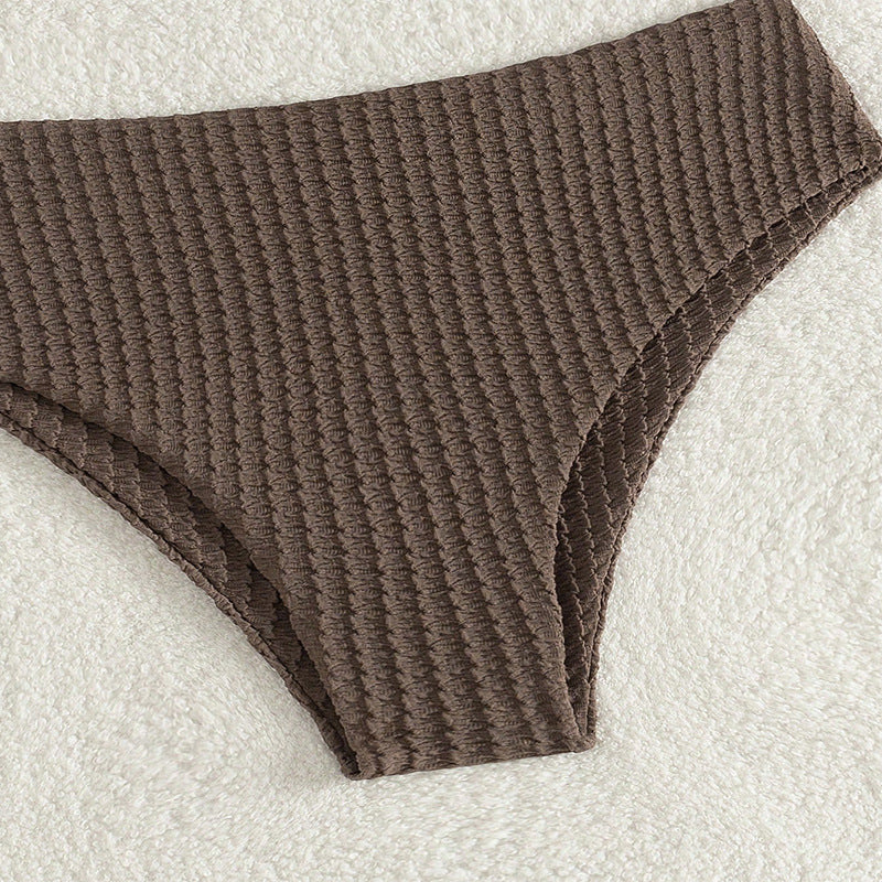Dame bandeau-bikini med raffineret snit Skovae
