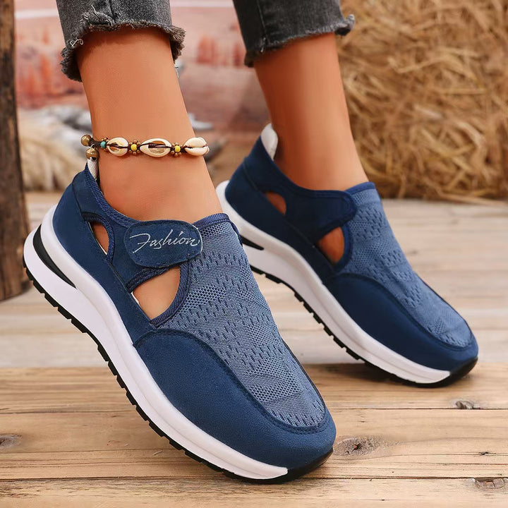 Damer Åndbare Slip-On Sneakers med elegant snit og elastiske indsatser Stilla