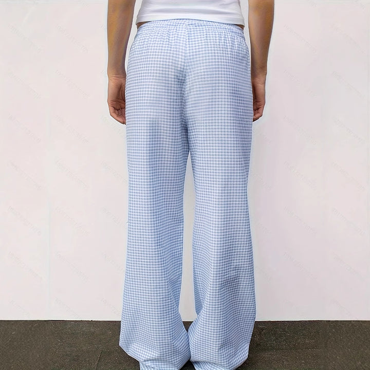 Dame fritidsbukser i afslappet gingham-design Stilla