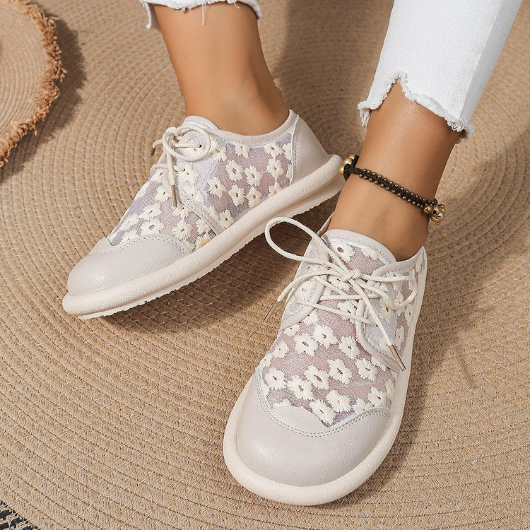 Damer Luftige Blomster Sneakers Stilla