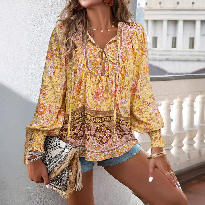 Femme Floral Boho Bluse Stilla
