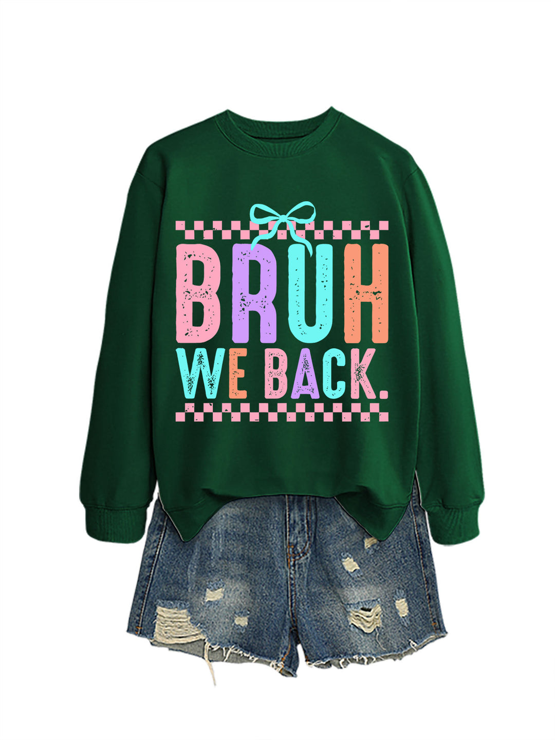 Kvinders sweatshirt med muntert print og behagelig pasform Stilla