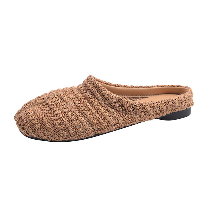 Dame Strukturgewebe Slide Mules Stilla