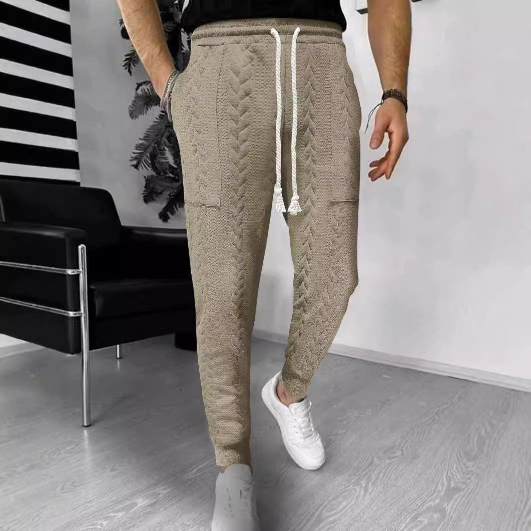 Herre afslappet fritidshose med struktureret design og praktiske lommer Stilla