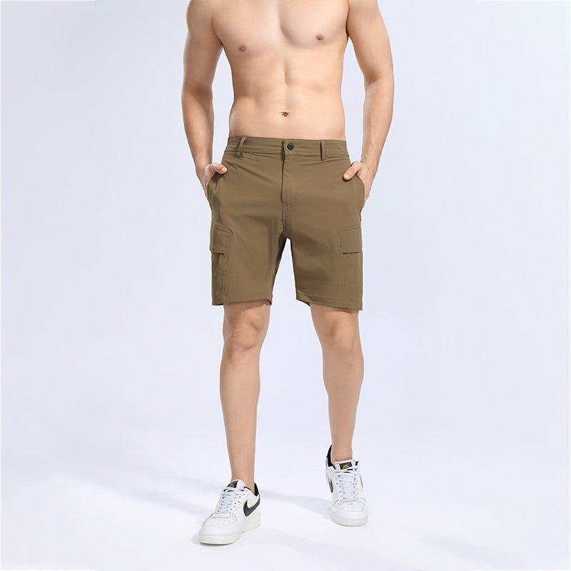 Herrer robuste Cargo-shorts med alsidige lommer og strækbar talje Stilla