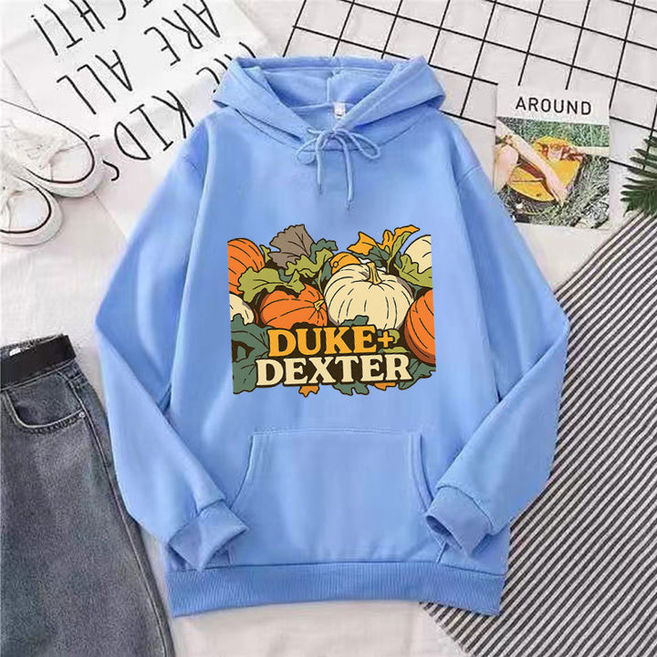 Kvinders hoodie med muntert græskar motiv Skovae