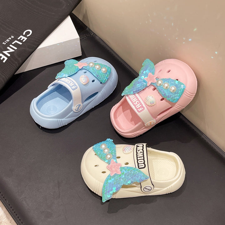 Dame Clogs med havfrue-motiv og glitrende accenter Stilla