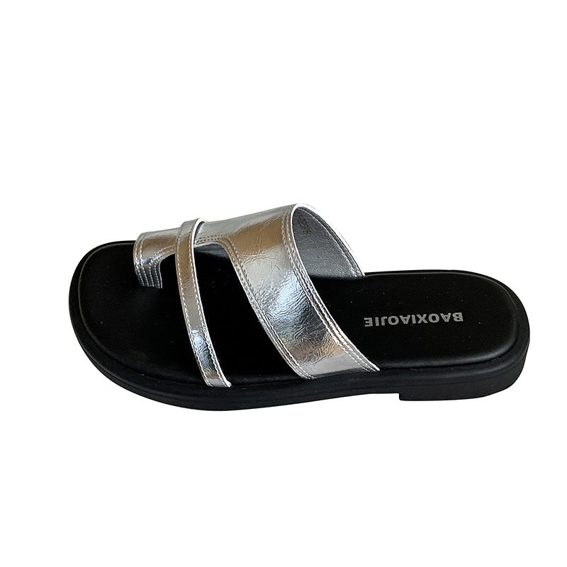 Femme Fritid Krydsrem Slide Sandaler Stilla