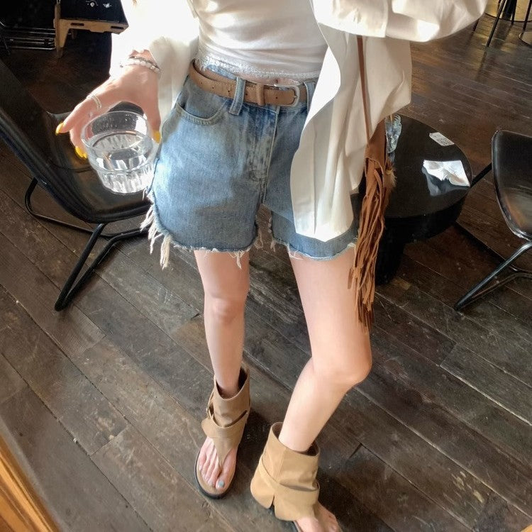 Dame Modebevidste Anklerem Sandaler Stilla