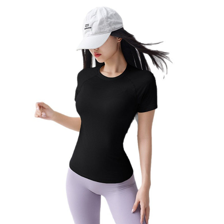 Dame Funktions-T-shirt med åndbart materiale og figursyet snit Stilla