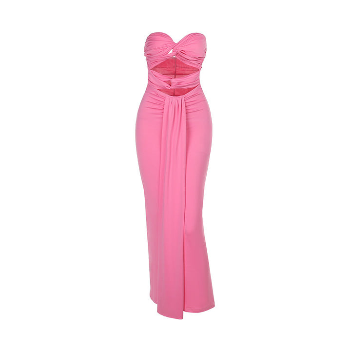 Dame Cut-Out Knude Maxi Kjole Stilla