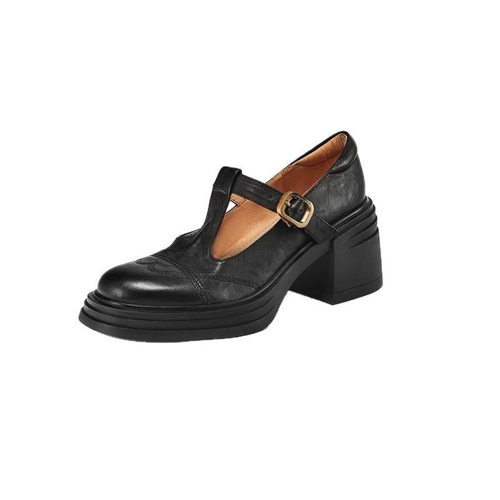 Dame Elegante Pumps med rem og blokhæl Stilla