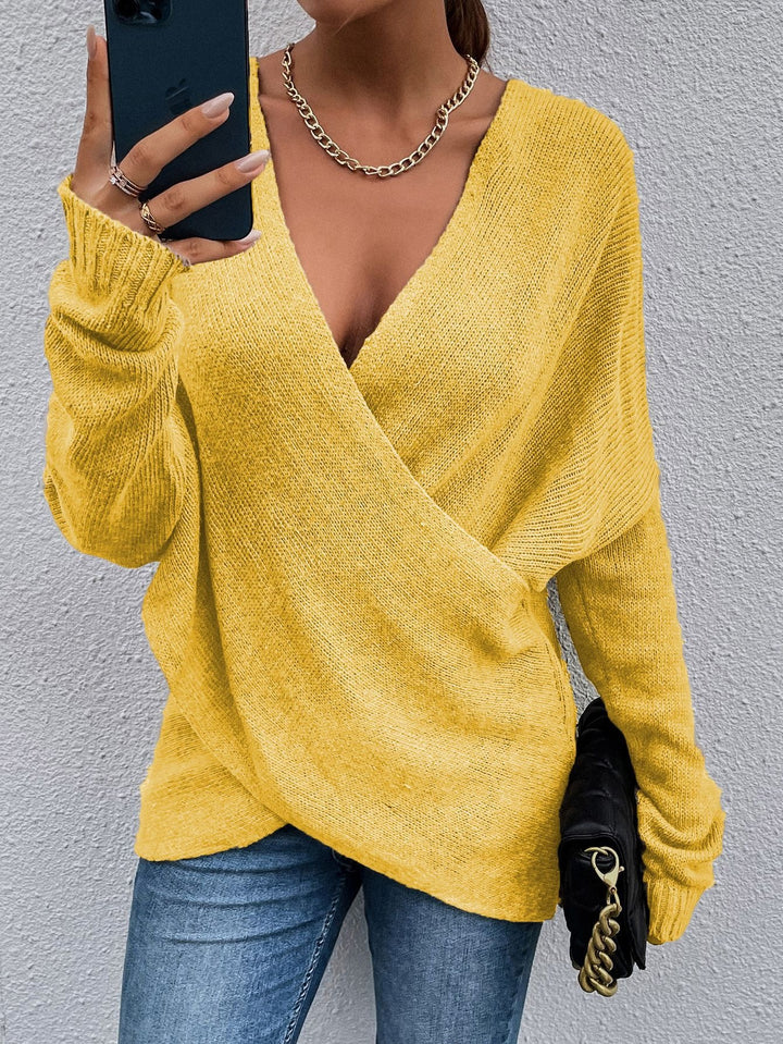 Kvinders afslappede V-hals sweater Stilla
