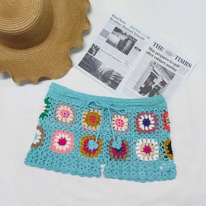 Femme Hæklet Patchwork Shorts Stilla