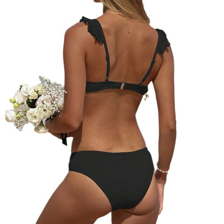 Dame Push-Up Bikini med ruffle detaljer Skovae