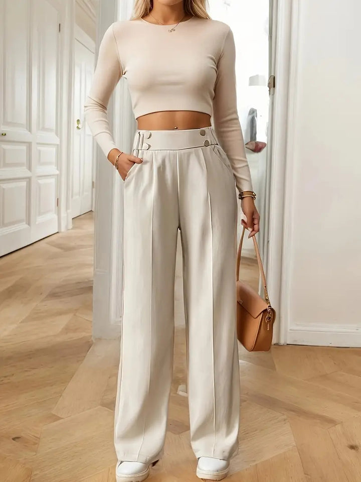 Dame elegant buks med pleats Stilla