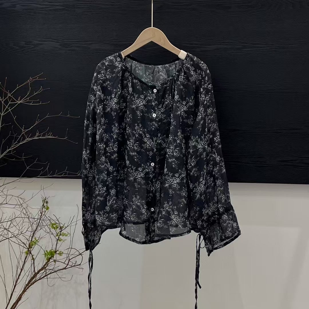 Femme Letvægts Knap-Up Bluse Stilla