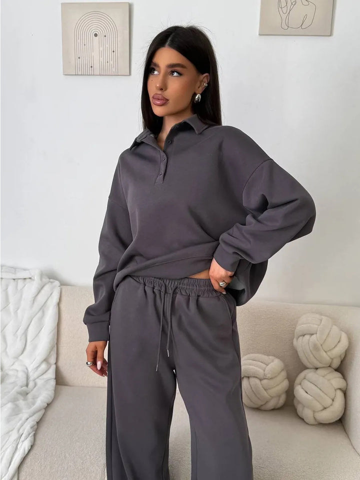 Dame elegant polo t-shirt med en afslappet pasform og bløde materialer