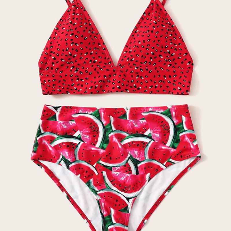 Dame Bikini-sæt med frugtagtig ananas-design Skovae