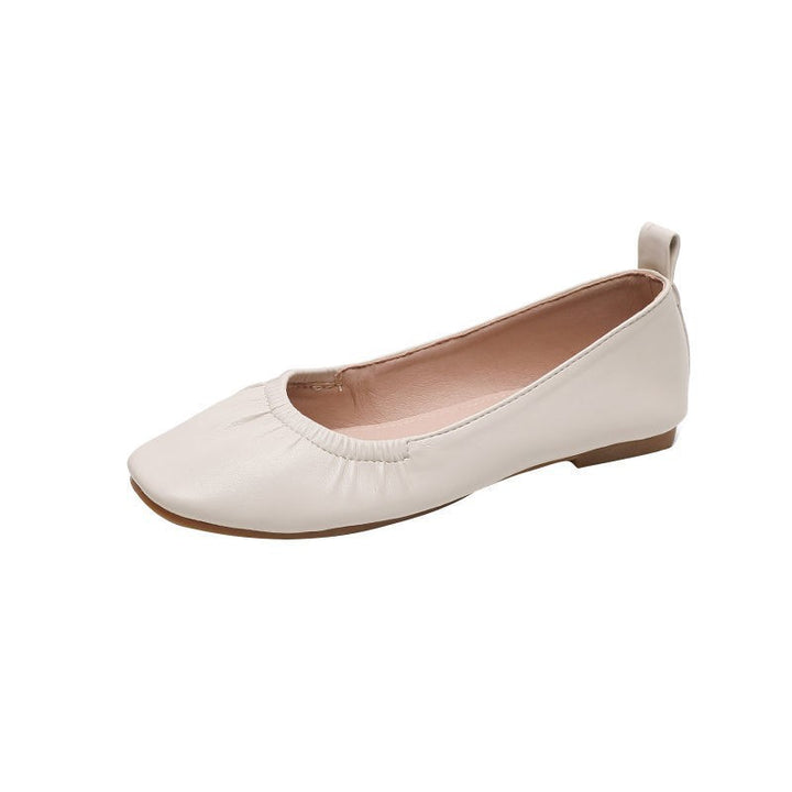 Dame ballerinas med elastisk flæse design og komfortabel fodsenge Stilla