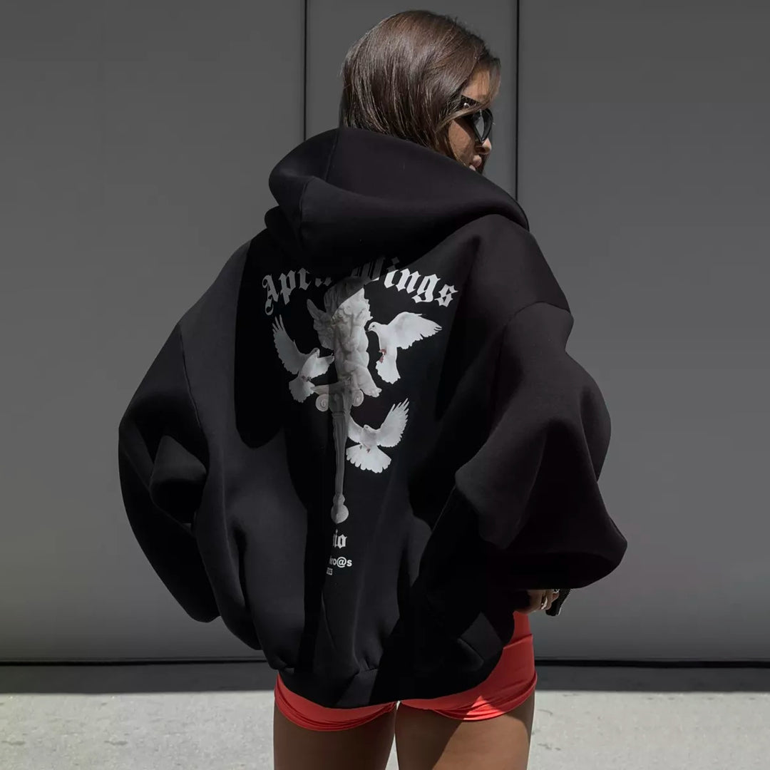 Kvinders Urban Hoodie med eksklusiv grafisk design Stilla