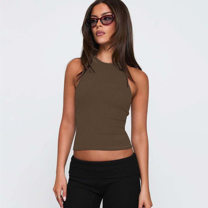 Dame Sporty Halsbånd-Top Stilla