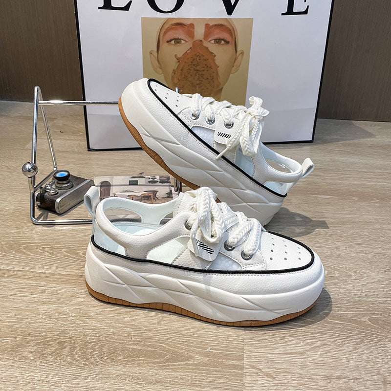 Dame Chunky Plateau-sneakers med åndbart overfladestruktur og skridsikker sål Stilla