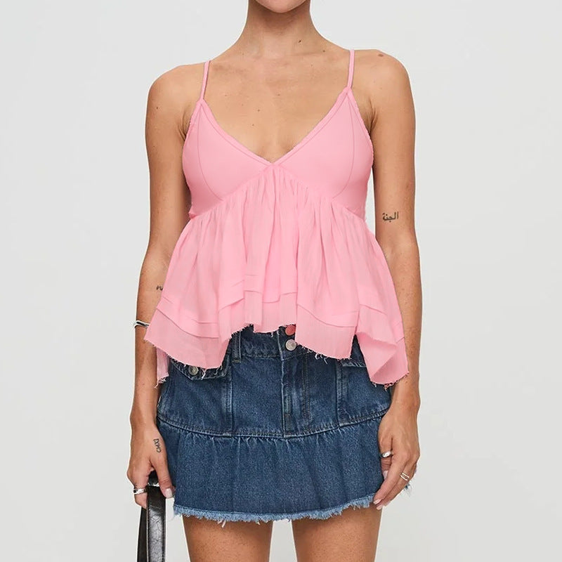 Dame elegant udvidet Peplum-bluse Stilla