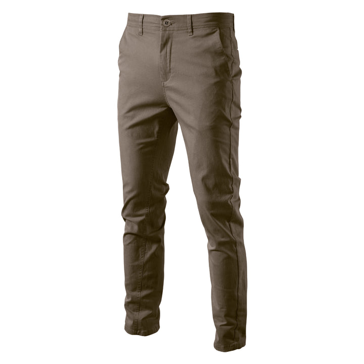 Herrer Chino-bukser med elastisk talje og moderne slim-fit-snit Stilla
