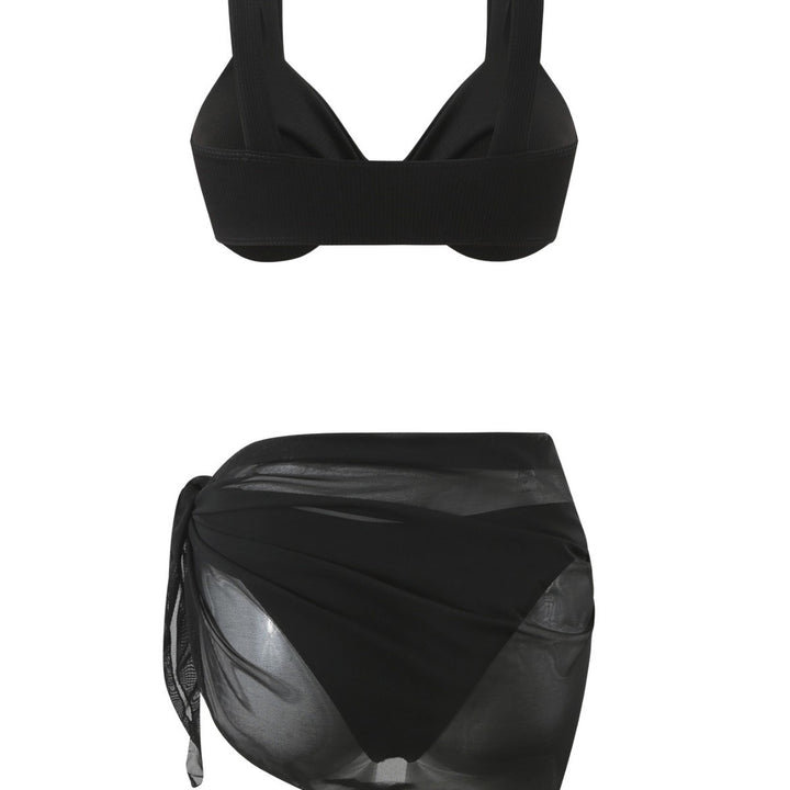 Dame bikini-sæt med knude-detail Stilla