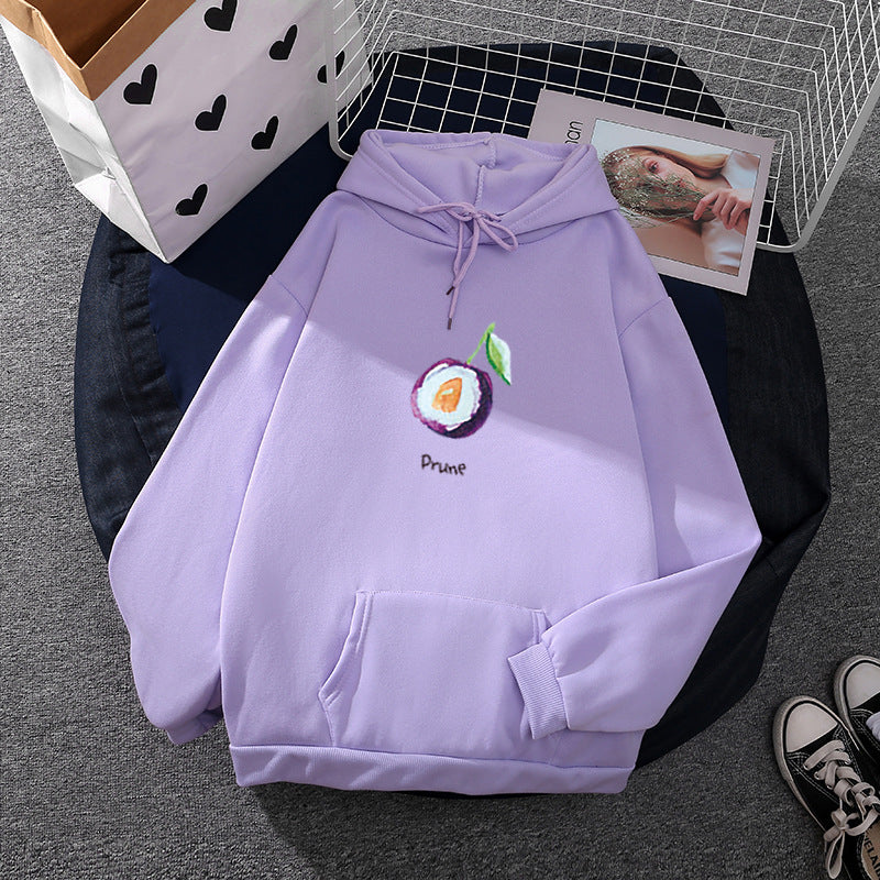 Kvinder hoodie med frugtig vandmelon motiv Stilla
