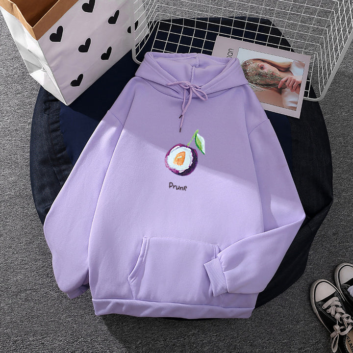 Kvinder hoodie med frugtig vandmelon motiv Stilla