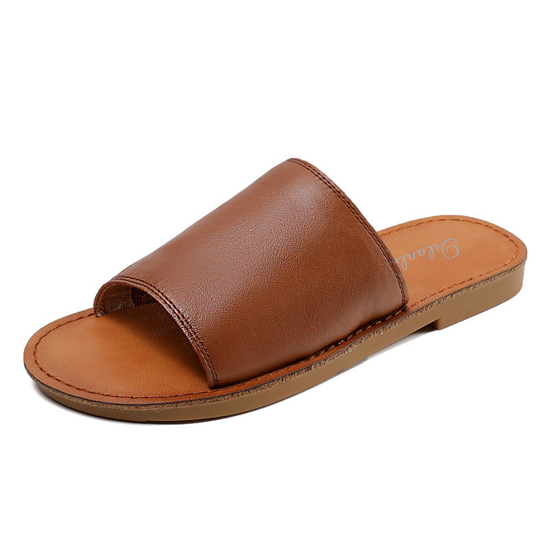 Femme Open-Toe Slide-sandaler med komfort-fodbed-design Stilla