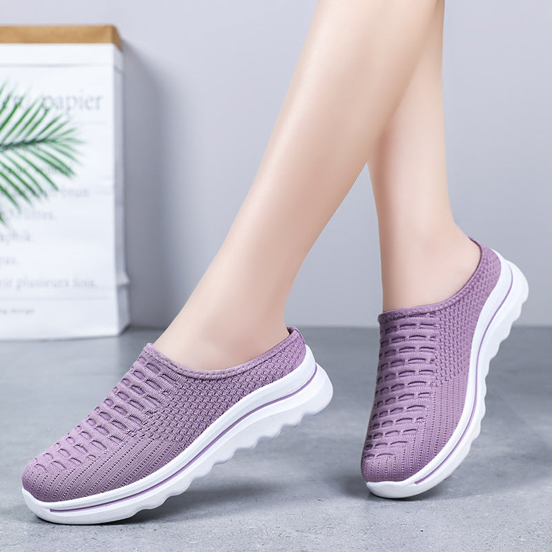 Dame Komfortable Slip-On Sneakers med åndbart overdæk og skridsikkert såleprofil Stilla